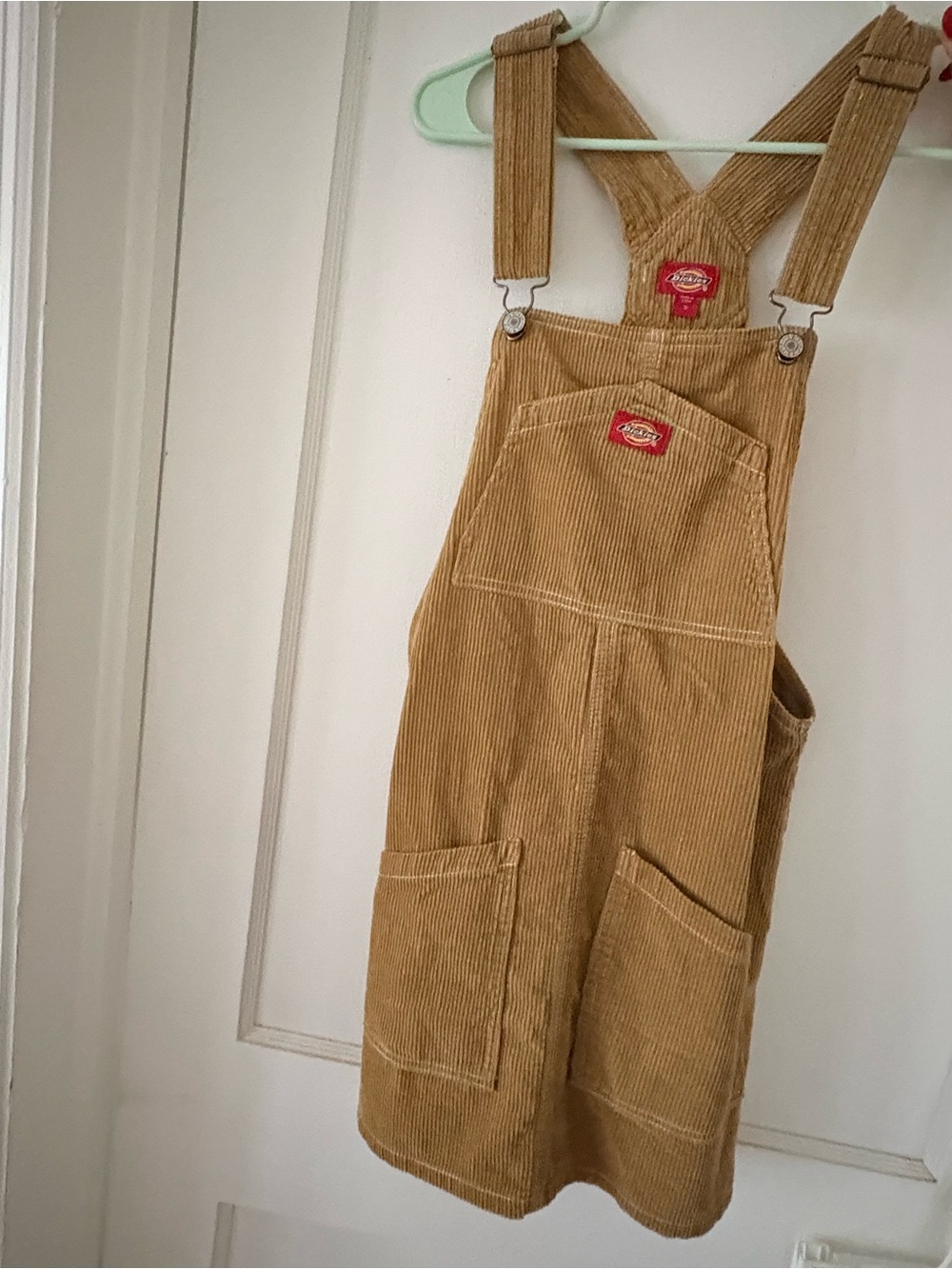 Dickies Tan Corduroy Overall Dress